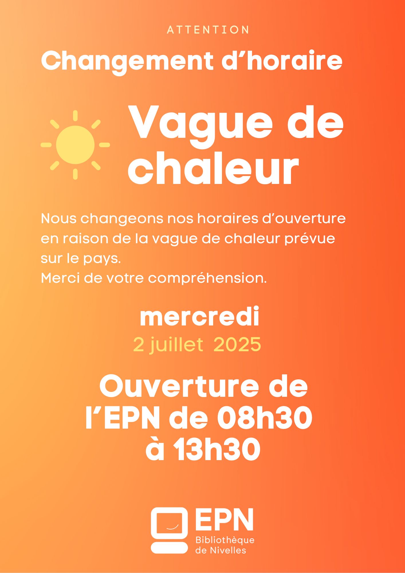 Orange Gradient Weather Forecast Your Story Affiche portrait A3