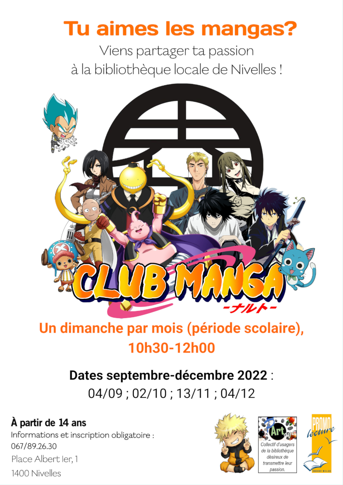 Affiche Club manga 09 au 12 22 light