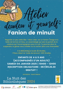 La Nuit des Bibliothèques : Fanion de minuit