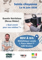 Soirée citoyenne : "Quel avenir pour nos médias ?"